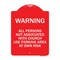 Signmission Warning All Persons Not Associated with Church Use Parking Area at Own Risk, A-DES-RW-1824-22717 A-DES-RW-1824-22717 - alternate 1